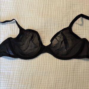 CUUP Black Sheer Underwire Bra - Women's Intimates